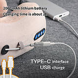 Електричний турмаліновий масажер подушка для шиї u-подібна подушка, фото 3