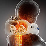 Електричний турмаліновий масажер подушка для шиї u-подібна подушка, фото 4