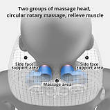 Електричний турмаліновий масажер подушка для шиї u-подібна подушка, фото 6