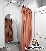 Карниз кутовий з нержавіючої сталі для примірювального для магазину одягу за індивідуальними розмірами.