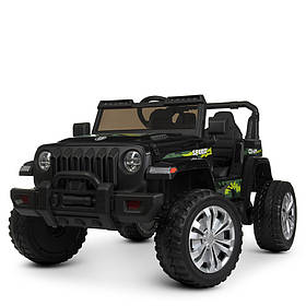 Дитячий електромобіль Jeep (2 мотори по 35W, MP3, USB) Джип Bambi M 4557EBLR-2 Чорний