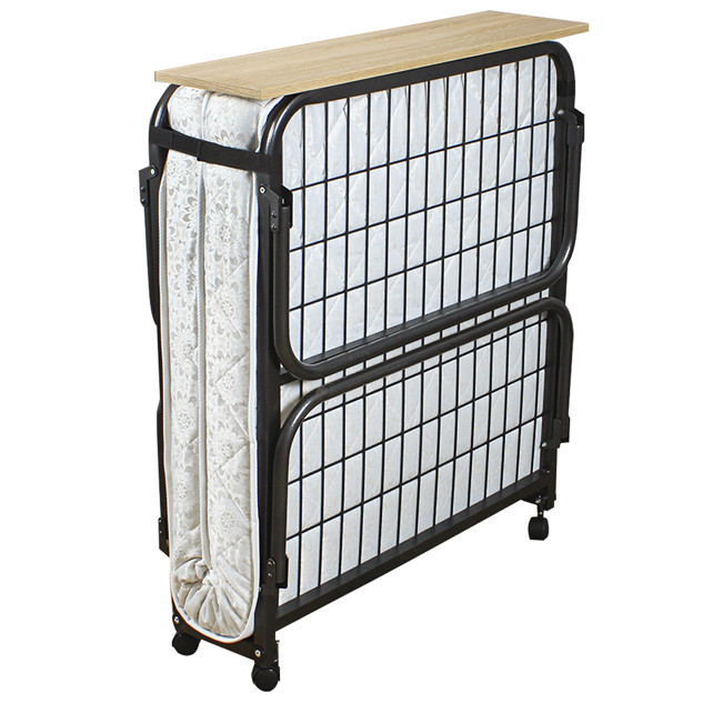 Розкладне ліжко-розкладачка на сталевій сітці «Адель-80 Люкс 10" з ортопедичним матрацом, фото 1