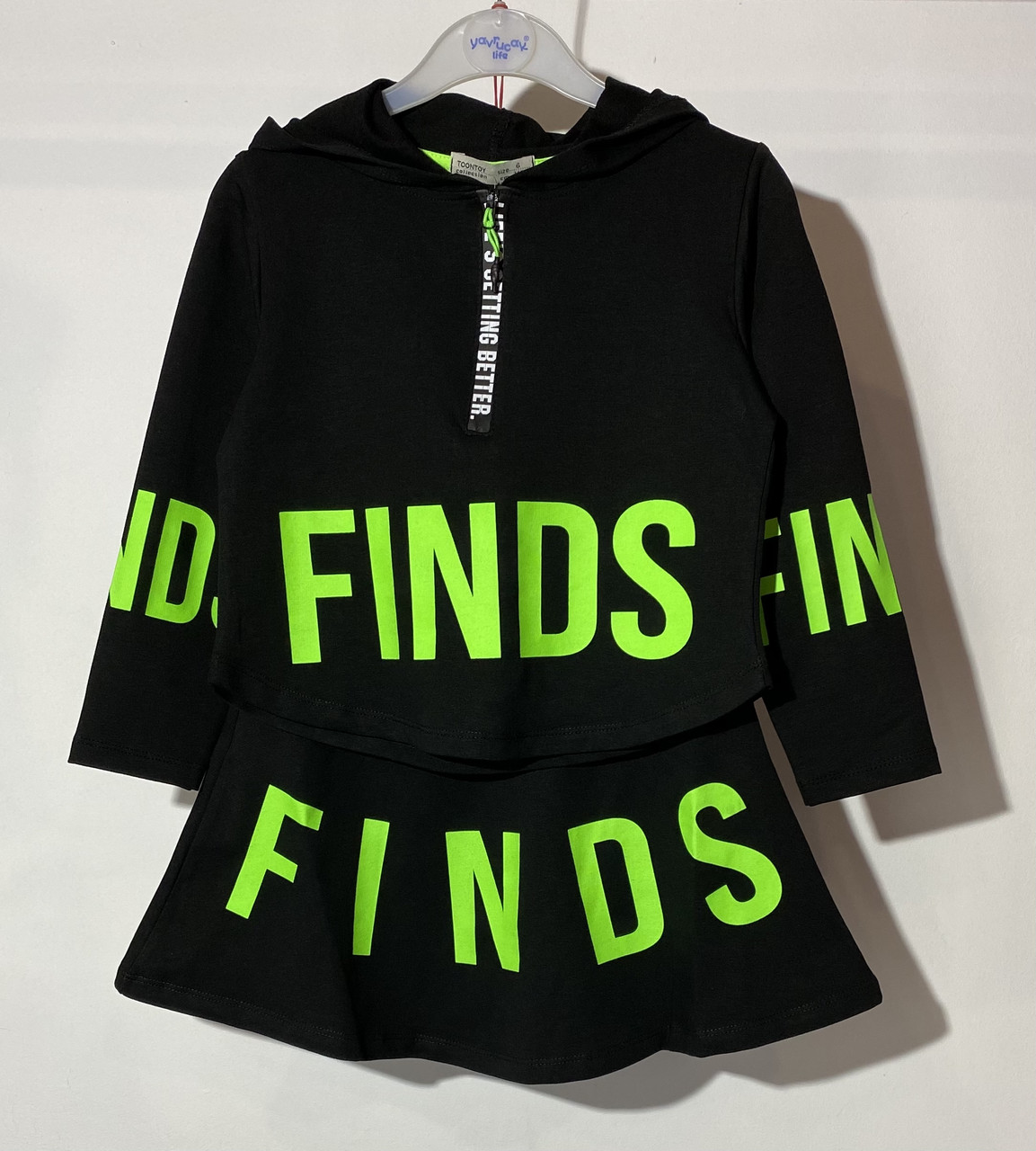 Костюм для дівчинки Toontoy 16458 14 років 164 см Чорний, фото 1