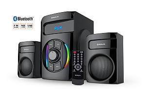 Акустична система 2.1 44W Real-El M-375 (EL121300011) USB + 3,5mm, Bluetooth підсв. чорна