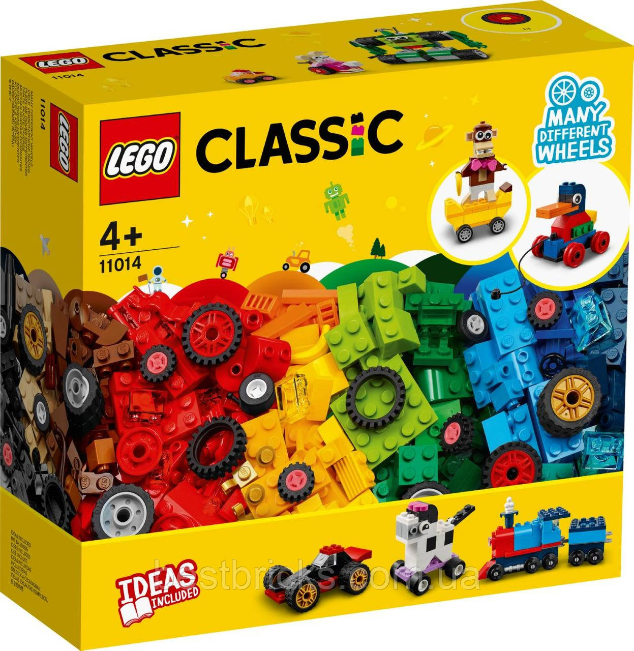 Lego Classic Кубики і колеса 11014, фото 1