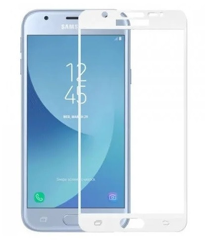 Скло захисне для Samsung J530 | J5 (2017) (0,3мм, 5D, біле) Full Glue