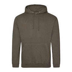 Худі толстовка UNISEX коричнево-зелена (олива) Just Hoods - AWJH001OGR