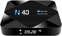 Приставка Topsion TV-BOX H40 | 4/64 GB | Allwinner H616 | Android TV Box