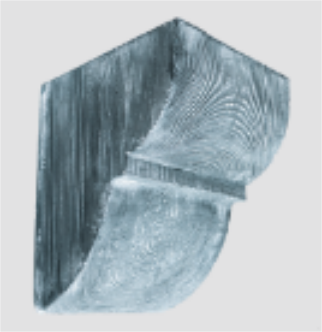 Консоль EQ 016 classic сіра 12х12 , лепний декор із поліуретану