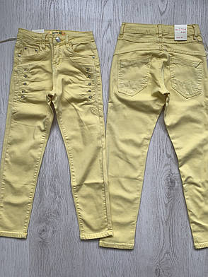 Стрейчеві джинсові штани на дівчаток оптом, F&D, 8-16 рр, фото 2