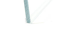 Ущільнювач для душової кабіни, прозорий, бічний, довжина 2,2 м. Вія 25 мм., фото 2