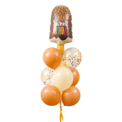 Зв'язка повітряних кульок з морозивом "Have a sweet birthday", фото 2