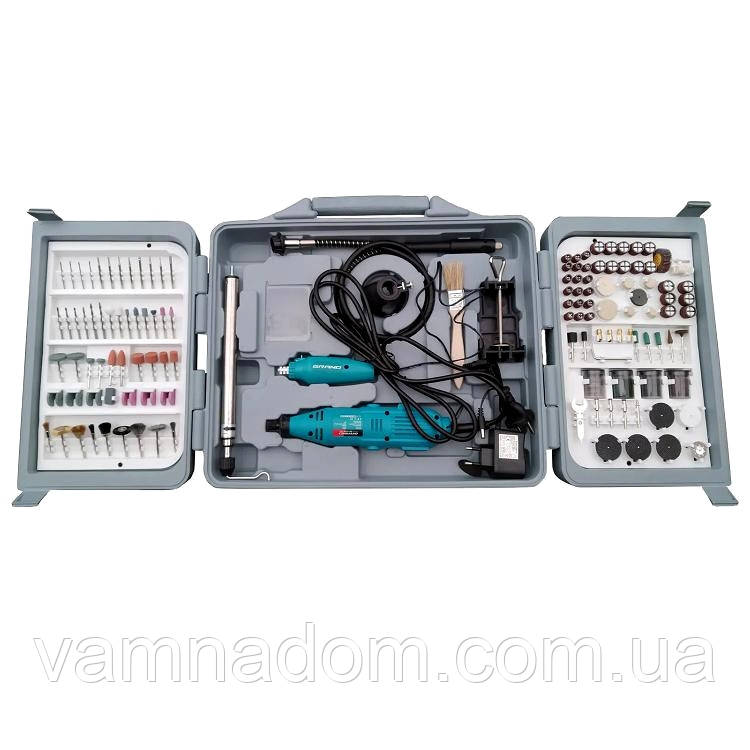 Гравер Grand МГ-570К/12V (2 в 1) 2 гравера, 236 насадок
