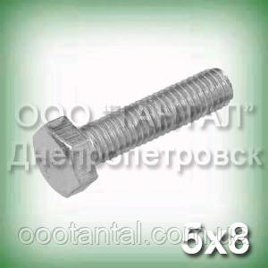 Болт А2 М5х8 неіржавкий ГОСТ 7798-70 (ГОСТ 7805-70, DIN 933, ISO 4017), фото 1
