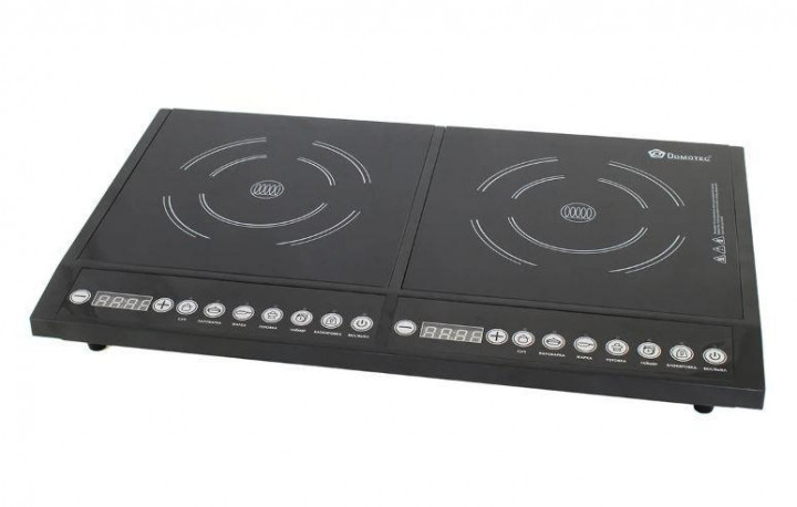 Плита настільна індукційна на 2 конфорки Domotec MS-5862 4000W