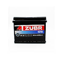 Акумулятор ZUBR EFB - 63 +правий (Старт-Стоп)