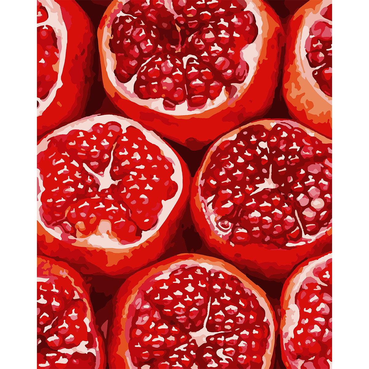 Набір в коробці, картина за номерами "Розкішний гранат", 40*50 см., SANTI, фото 1