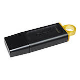 USB3.2 128GB Kingston DataTraveler Exodia Black/Yellow (DTX/128GB), фото 2