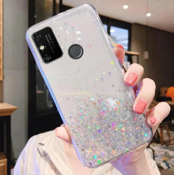Блискучий чохол з срібною фольгою Huawei P Smart 2020