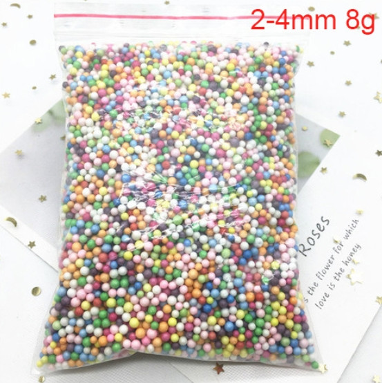 Пінопластові кульки асорті 2-4 мм, 8 грам (Китай)