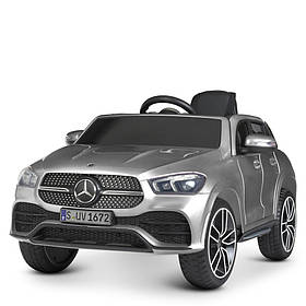 Дитячий електромобіль Mercedes (2 мотори по 45W, МР3, USB) Джип Bambi M 4563EBLRS-11 Сірий