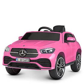 Дитячий електромобіль Mercedes (2 мотори по 45W, МР3, USB) Джип Bambi M 4563EBLR-8 Рожевий