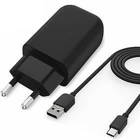 Мережевий зарядний пристрій адаптер + кабель USB Турі-C Black