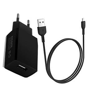 Мережевий зарядний пристрій адаптер + кабель USB Турі-C Black, фото 3