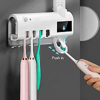 Диспенсер для зубної пасти та щітки автоматичний Toothbrush sterilizer W-020 , УФ-стерилізатор