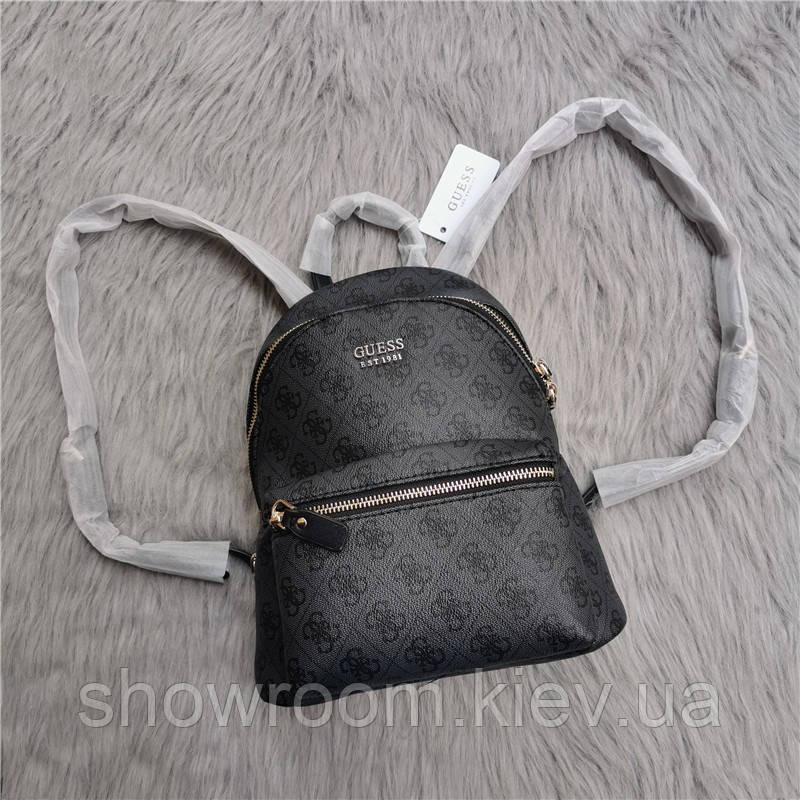 Жіночий брендовий рюкзак Guess (4557) grey