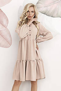 Розмір S | Молодіжне жіноче плаття, бежевий