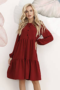 Розмір L | Молодіжне жіноче плаття, бордовий