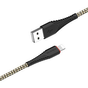 Кабель для зарядки телефона/ смартфона Borofone BX25 Powerful USB - Lightning 1 м Чорний, фото 1