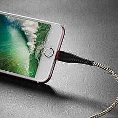 Кабель для зарядки телефона/ смартфона Borofone BX25 Powerful USB - Lightning 1 м Чорний, фото 4