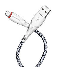 Кабель для зарядки телефона/ смартфона Borofone BX25 Powerful USB - Micro USB 1 м Білий, фото 3