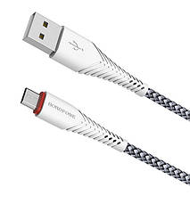 Кабель для зарядки телефона/ смартфона Borofone BX25 Powerful USB - Micro USB 1 м Білий, фото 4