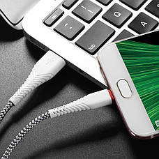 Кабель для зарядки телефона/ смартфона Borofone BX25 Powerful USB - Micro USB 1 м Білий, фото 6