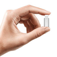 Перехідник Borofone BV5 Micro USB на Lightning Сріблястий, фото 6
