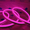 LED світлодіодний неон NEON рожевий 12B 2835 12V 12W/m IP65 8*16mm, фото 8