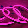 LED світлодіодний неон NEON рожевий 12B 2835 12V 12W/m IP65 8*16mm, фото 10
