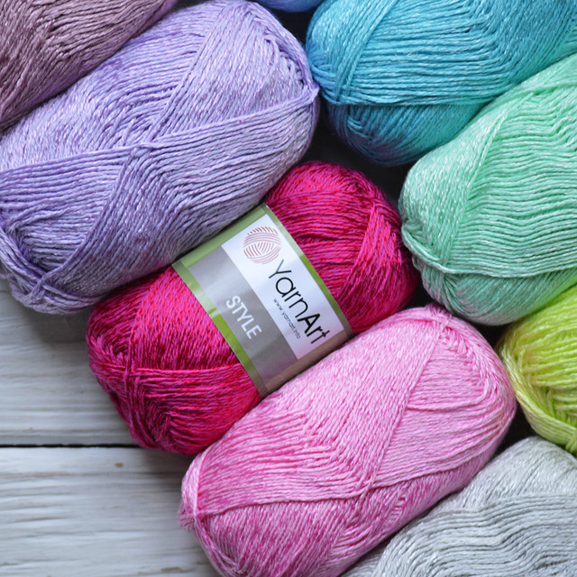 YarnArt Style \ Стайл турецька пряжа бавовна з віскозою купити Дешево ...