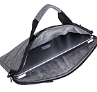 Сумка для ноутбука синя 15,6" тонка плоска сумка до ноутбуку 15 дюймів чохол на ремені синій, фото 7