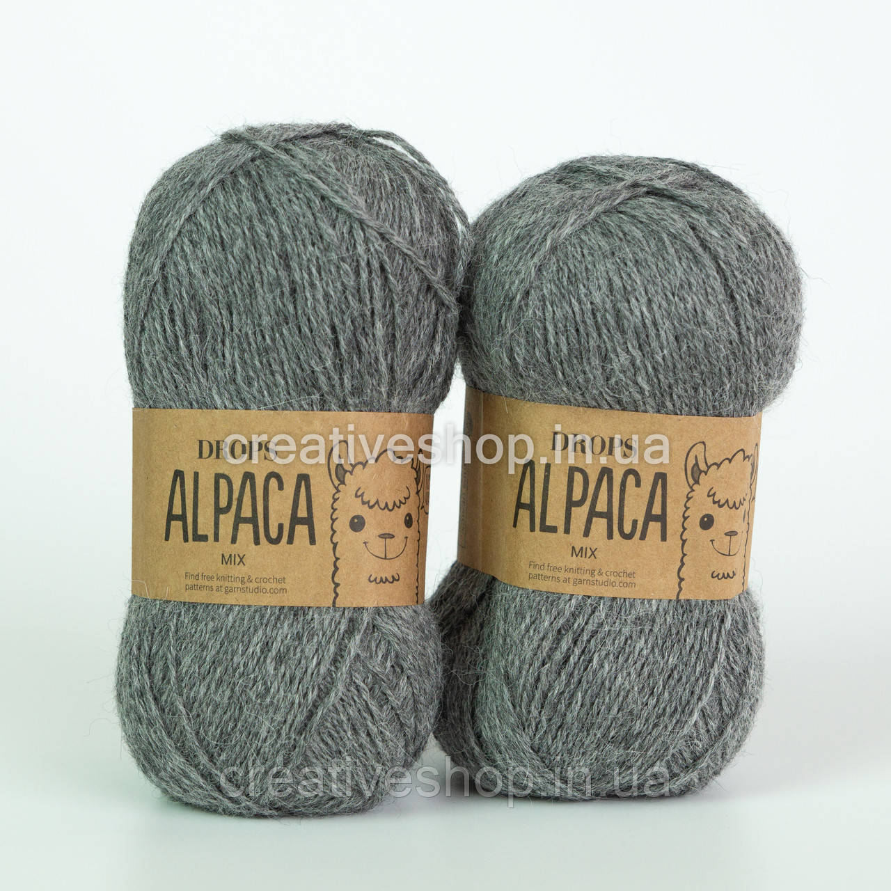 Пряжа Drops Alpaca Mix (колір 517 medium grey)