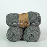 Пряжа Drops Alpaca Mix (колір 517 medium grey), фото 3
