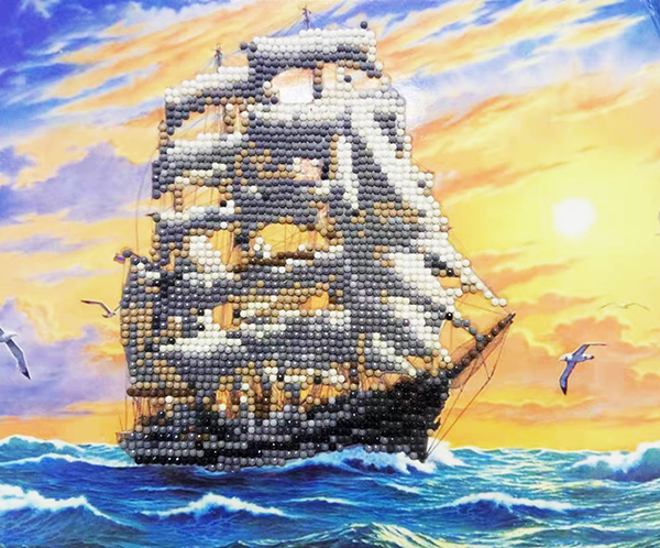 Мозаїка алмазна Діамантові ручки Вітрила (JA21113) (GU_188445) 21 х 25 см (Без підрамника), фото 1
