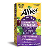 Nature's Way Alive!® Complete Prenatal Multi-Vitamin Berry витамины для беременных и кормящих с Omega -3 60 ЖК