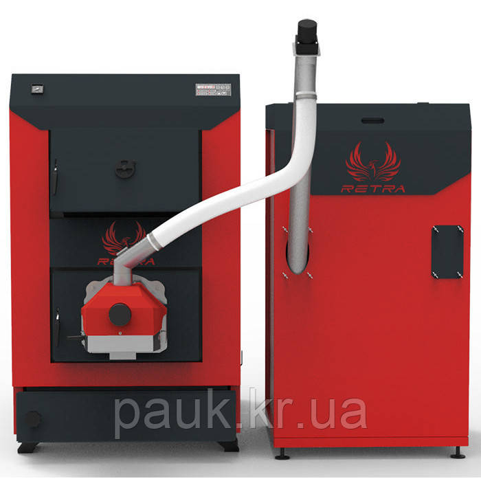 Пелетний котел 50 кВт Retra Light Combi, котел для пелет з бункером, фото 1