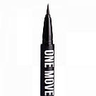 Підводка-фломастер для очей Inglot One Move Liquid Eyeliner 01 (чорна), фото 3