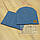Комплект р 48-50 1-4 роки подвійна трикотажна осіння весняна шапка і снуд хомут для хлопчика 7029 Синій А, фото 2