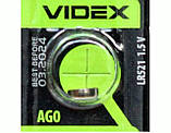 Батарейка алкалінова Videx AG0 LR521 LR63 Лужна Блістер 10 шт, фото 5